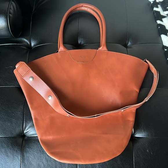 NWOT Gabriel for Sach Tulip Tote in Brown - Picture 3 of 8